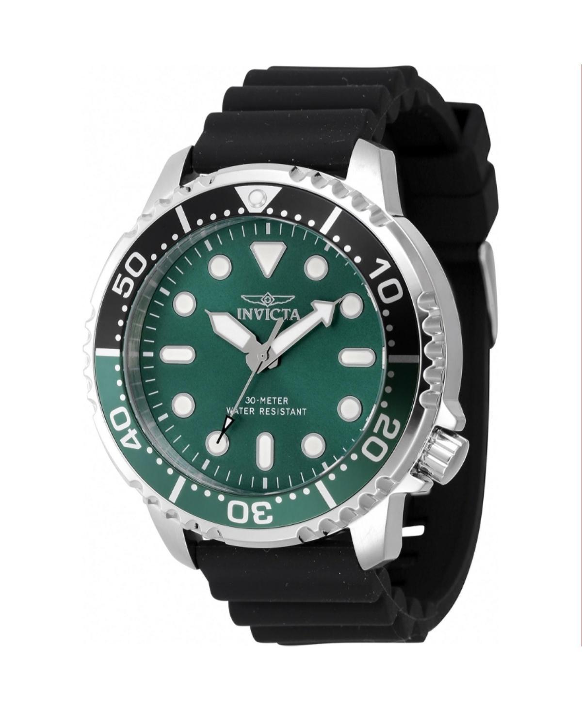 Invicta Mens 47223 Pro Diver Quartz 3 Hand Green Dial Watch - Green Product Image