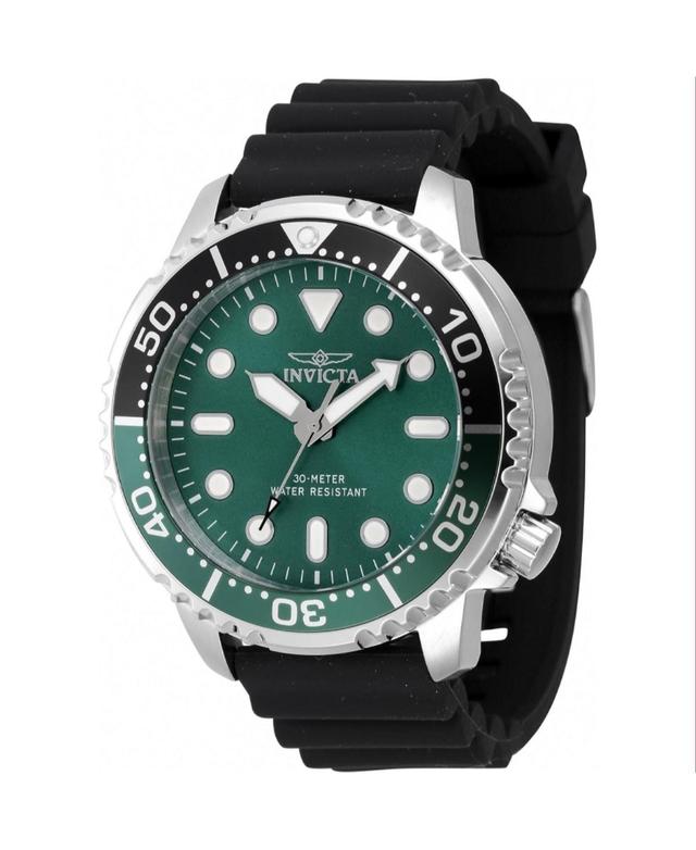 Invicta Mens 47223 Pro Diver Quartz 3 Hand Green Dial Watch - Green Product Image