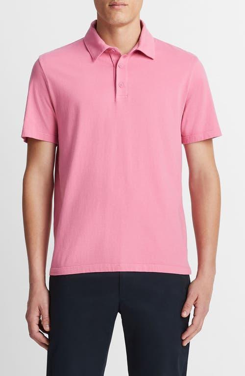 Vince Regular Fit Garment Dyed Cotton Polo Product Image