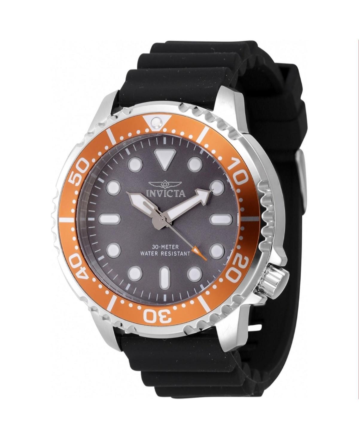 Invicta Mens 47224 Pro Diver Quartz 3 Hand Grey Dial Watch - Grey Product Image