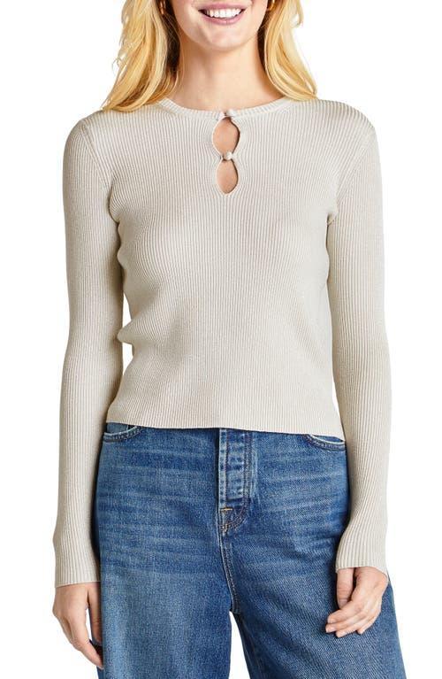 Splendid Peyton Lurex Sweater Sand) Women's Sweater Product Image