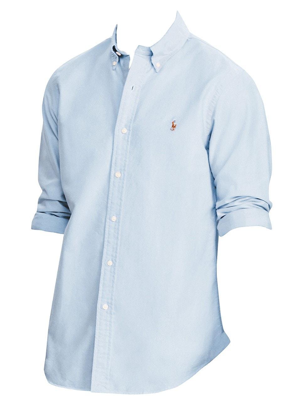 Polo Ralph Lauren Oxford Sport Shirt Blue. (also in M, S, XL/1X). Product Image