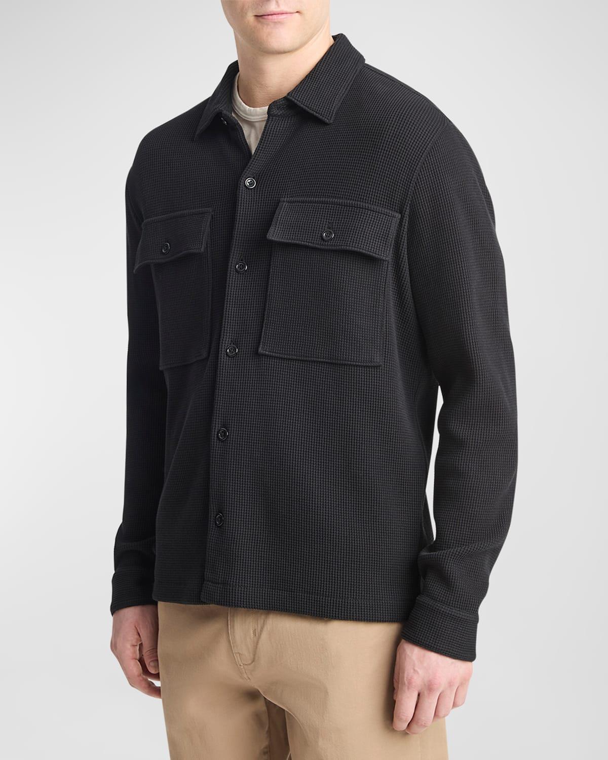 Vince Chunky Waffle Shirt Jacket Men's Jacket Product Image