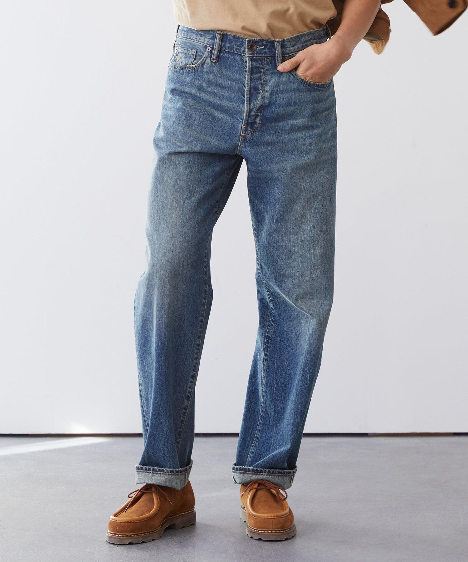 Relaxed Selvedge Jean in Worn Wash Product Image