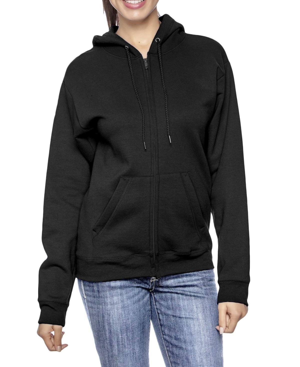 Galaxy By Harvic Womens Fleece-Lined Loose-Fit Full-Zip Sweater Hoodie Product Image