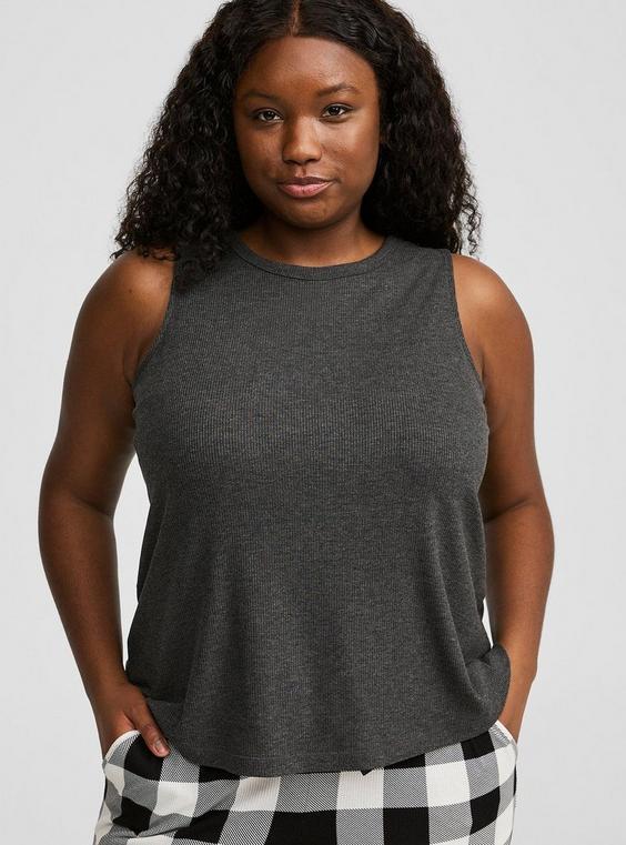 Rib High Neck Sleep Tank Product Image