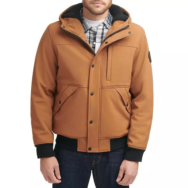 Levis Mens Soft Shell Sherpa Lined Hooded Jacket Product Image