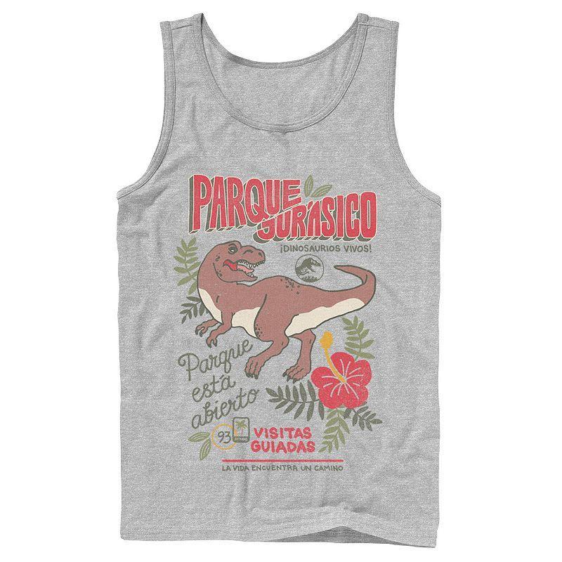 Mens Jurassic Park Spanish Opening Day Poster Tank Top Product Image