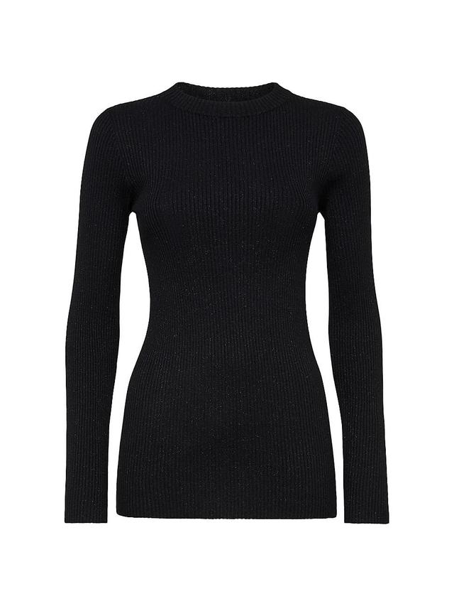 Womens Cashmere and Silk Lightweight Sweater Product Image