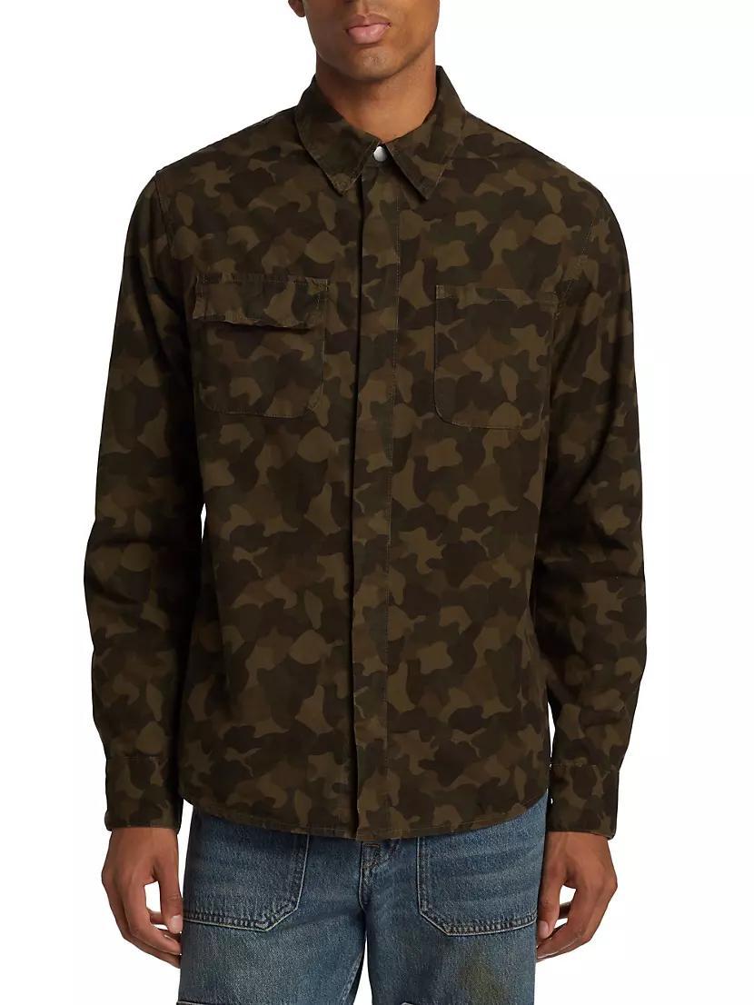 Camouflage Cotton Work Shirt Product Image