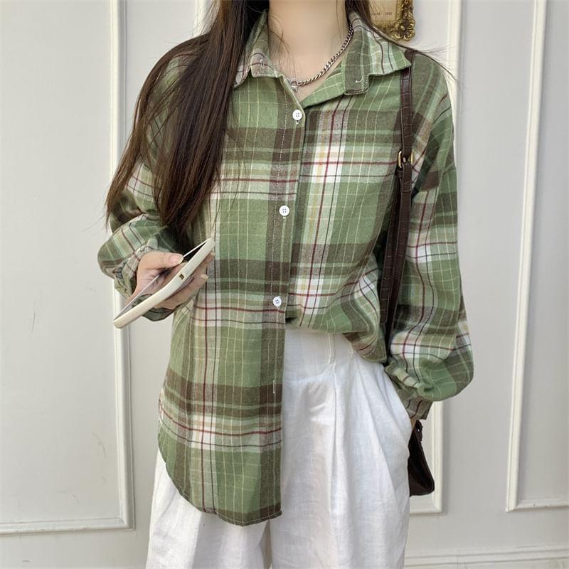 Long-Sleeve Plaid Shirt product image