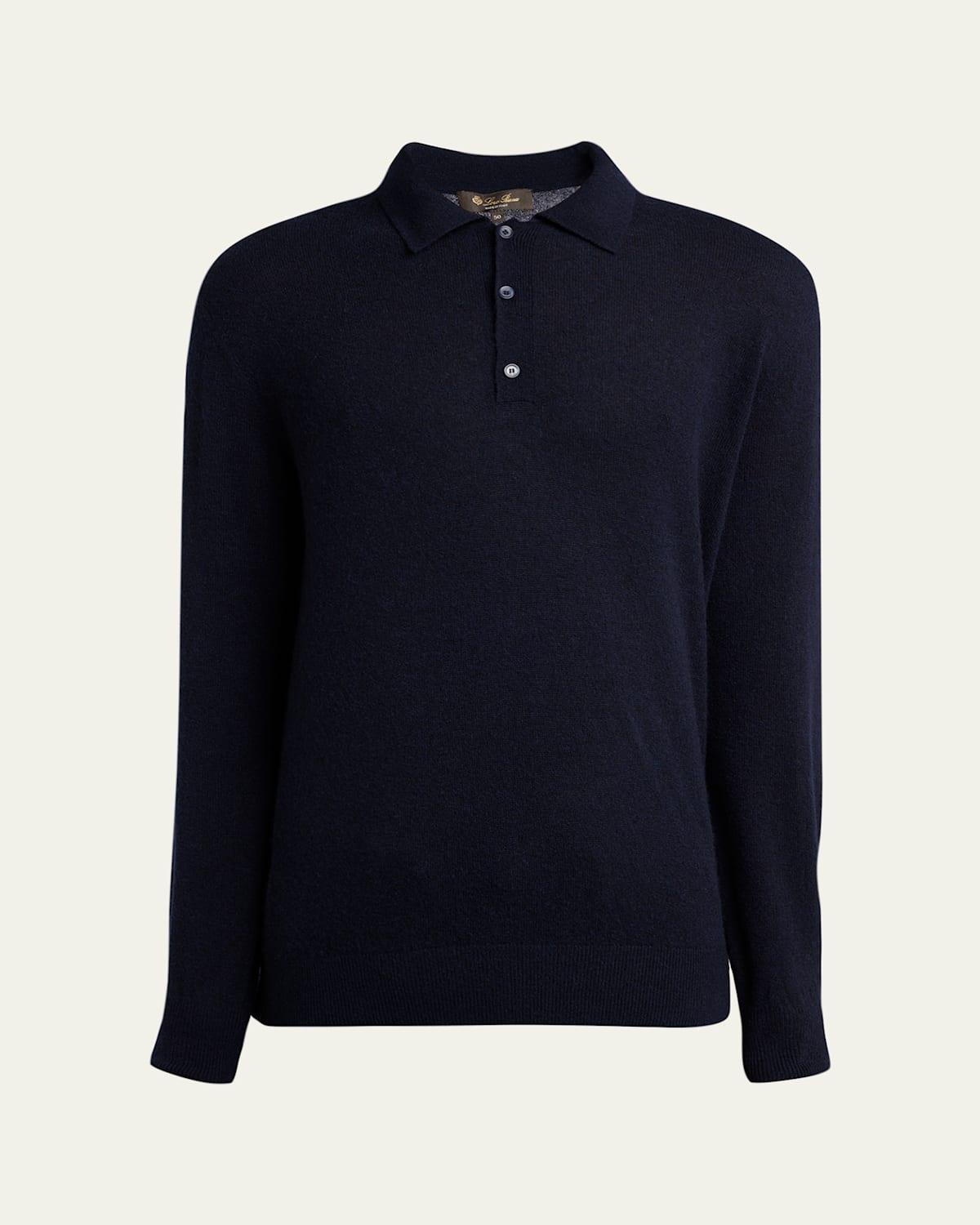 Mens Camino Cashmere and Silk Polo Sweater Product Image