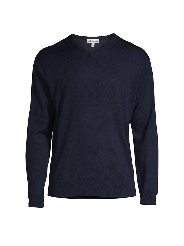 Mens Crown Soft V-Neck Sweater Product Image