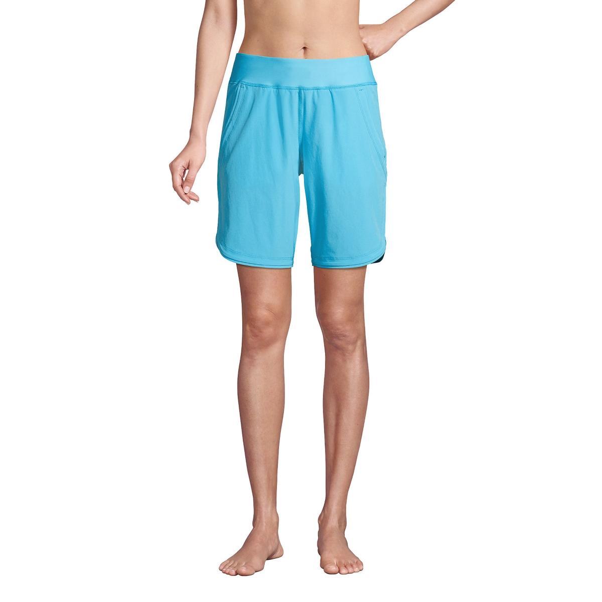 Womens Lands End 9 Quick Dry Swim Board Short With Panty Product Image