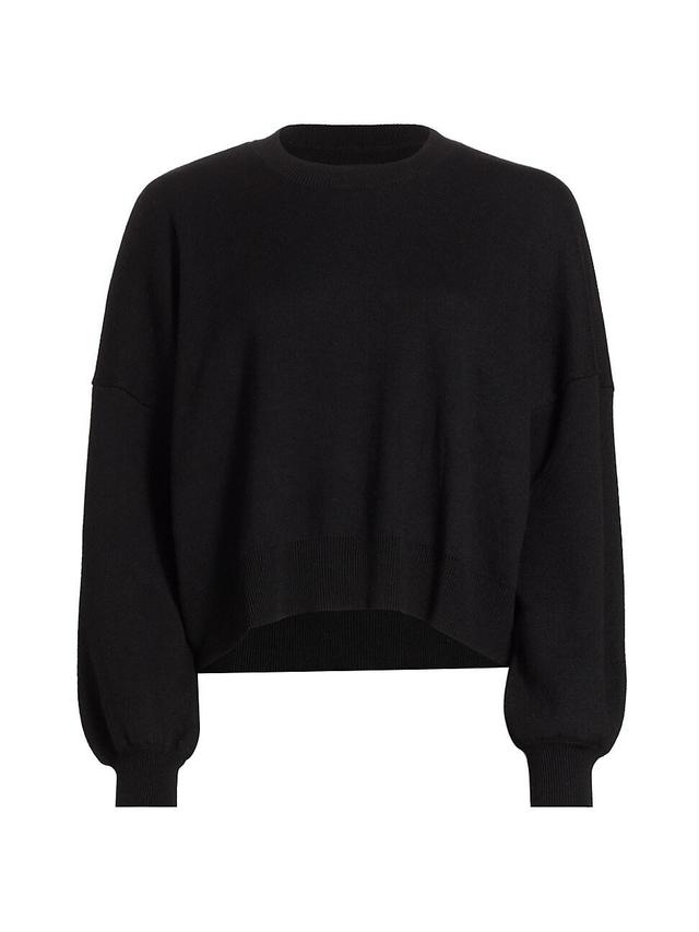 Womens Double-Knit Crop Sweatshirt Product Image