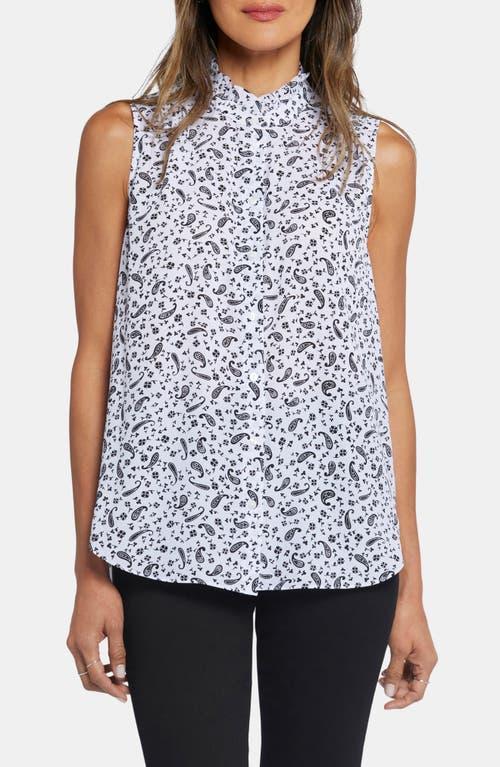 NYDJ Print Ruffle Neck Sleeveless Top Product Image