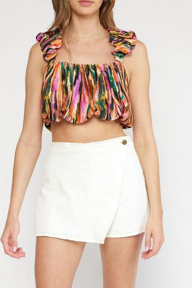 Printed Crop Top Product Image