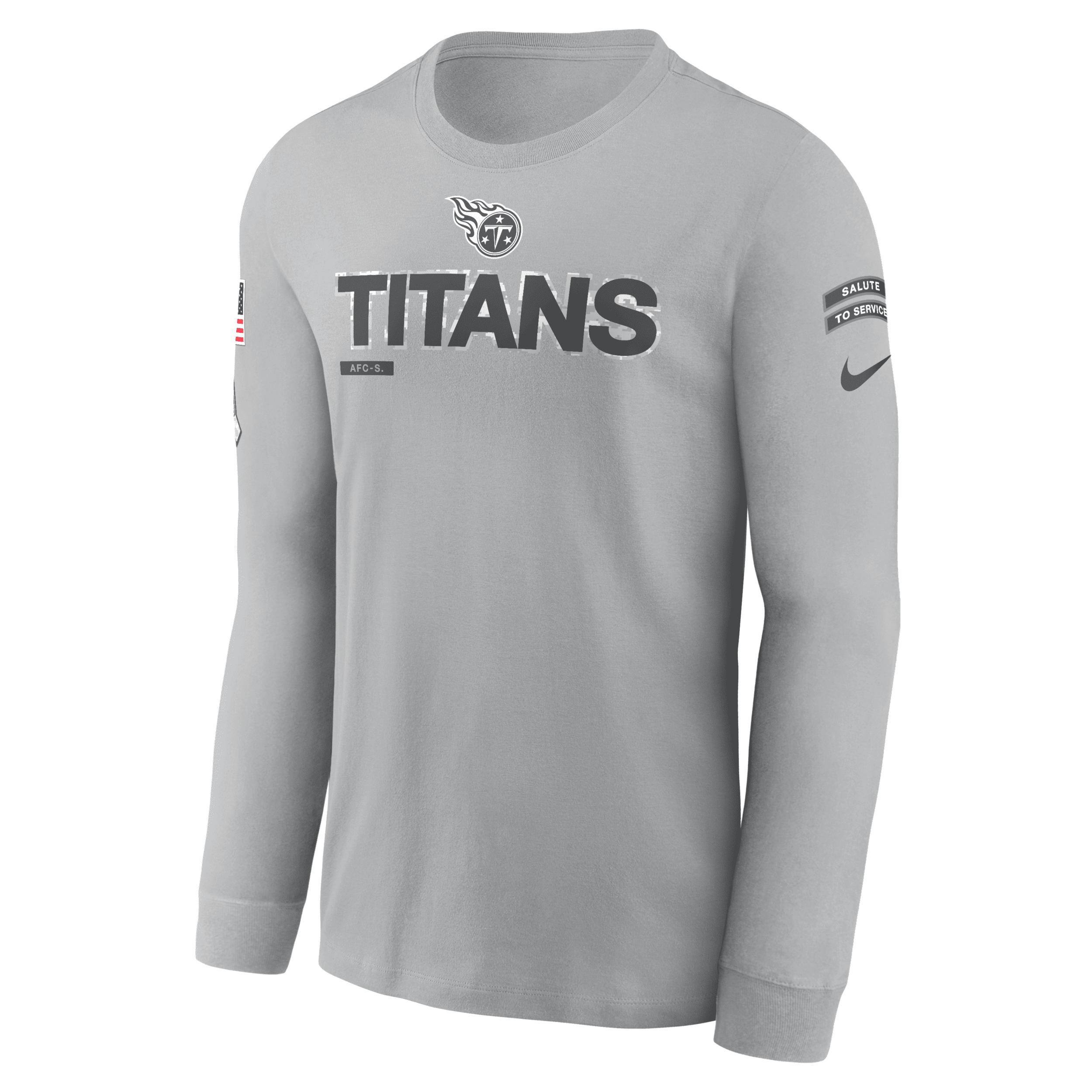 Miami Dolphins Salute to Service Mascot Edge Legend Men's Nike NFL Long-Sleeve T-Shirt Product Image