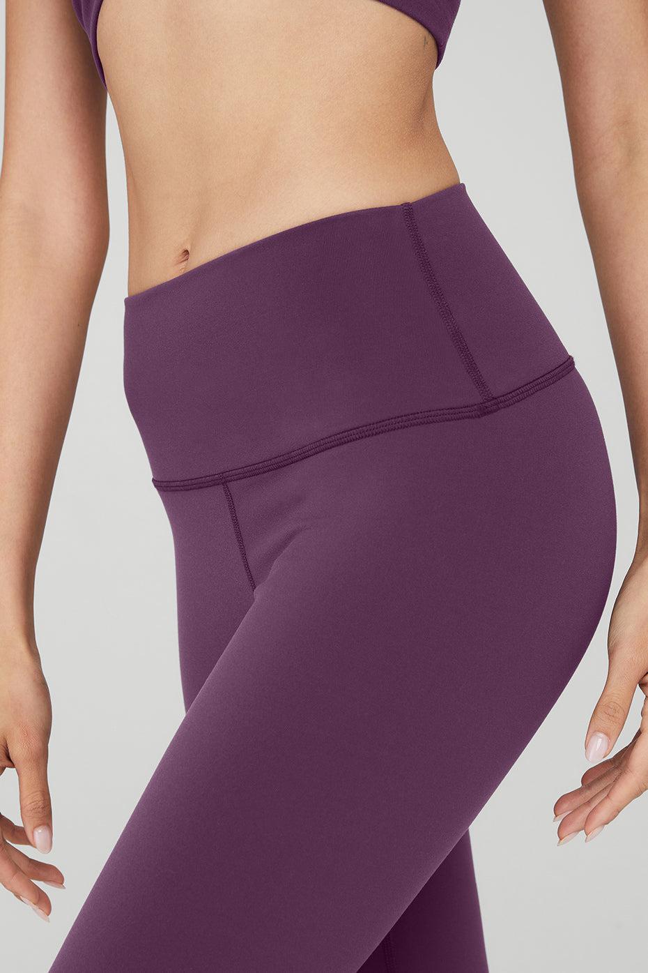 High-Waist Airbrush Legging - Dark Plum Product Image