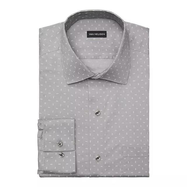 Mens Van Heusen Ultra Wrinkle-Free Slim-Fit Dress Shirt Grey Product Image