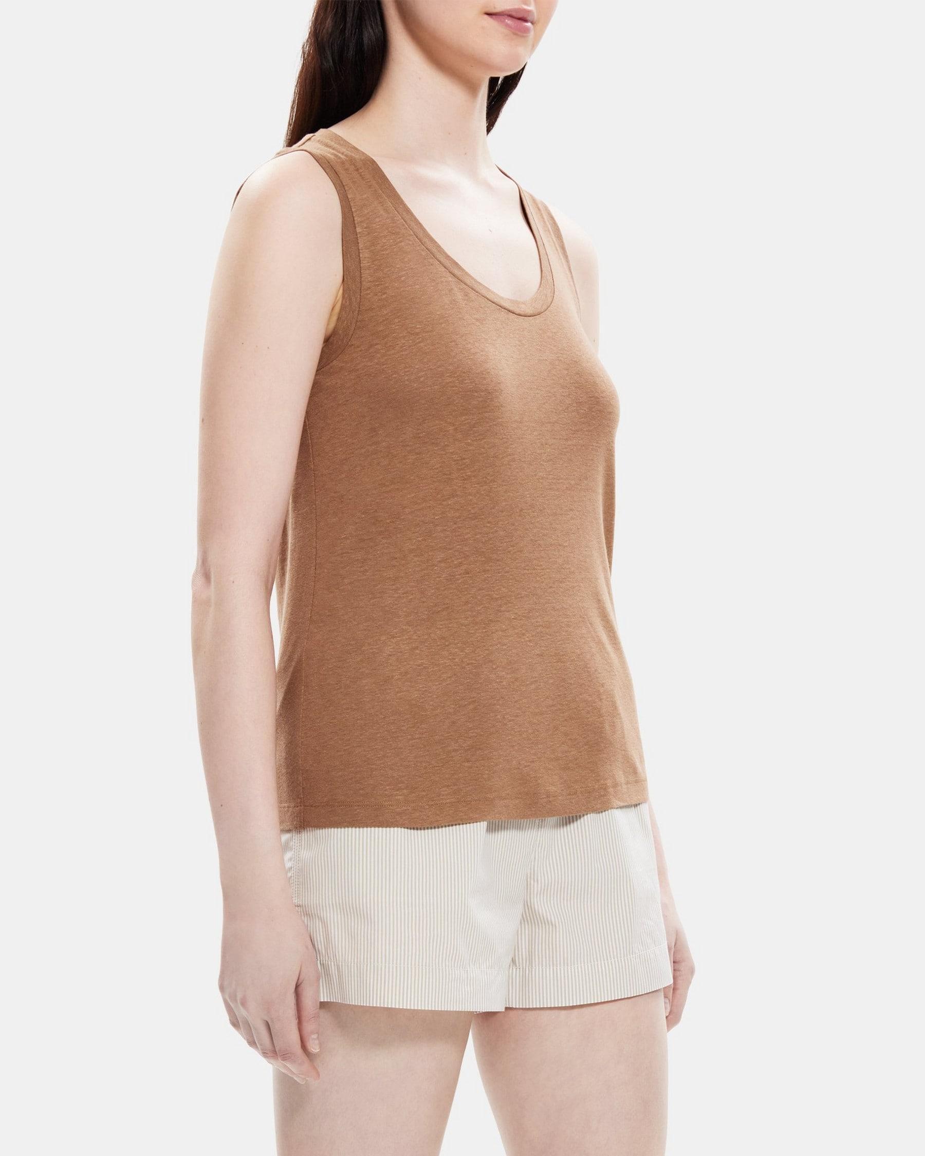 Easy Tank in Linen-Blend Product Image