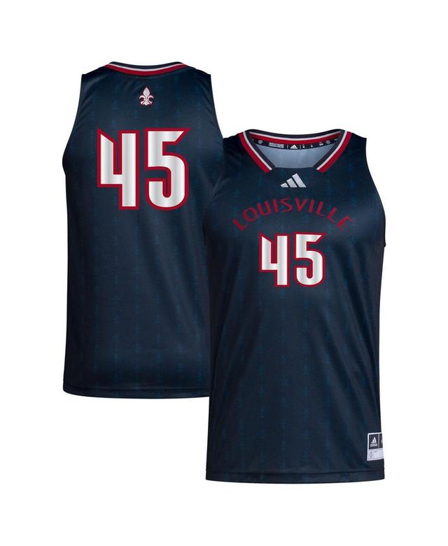 Adidas Mens #45 Louisville Cardinals Swingman Jersey - Black Product Image