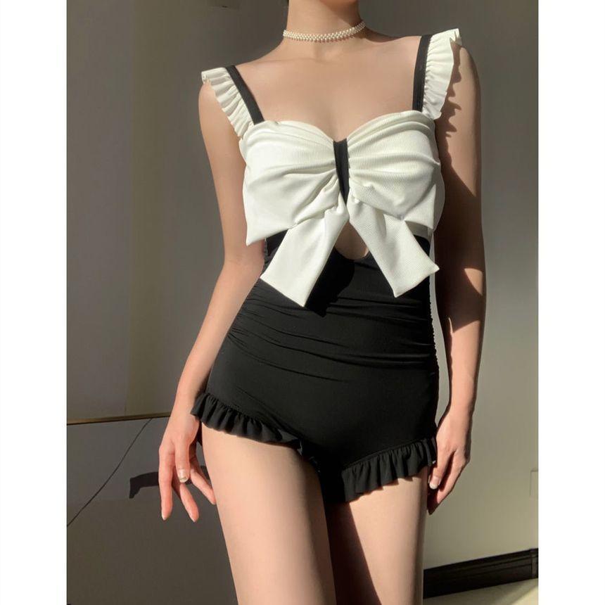 Bow Ruffle Swimsuit Product Image