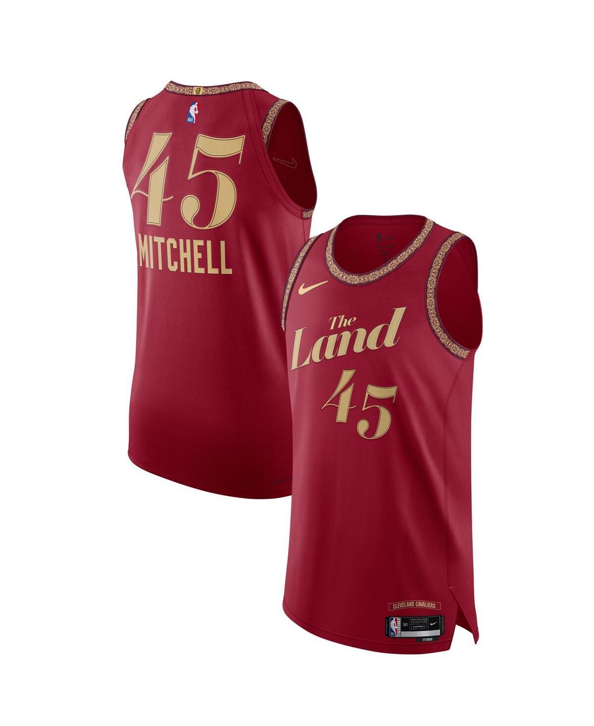 Mens Nike Donovan Mitchell Cleveland Cavaliers 2023/24 Authentic Jersey - Wine Product Image