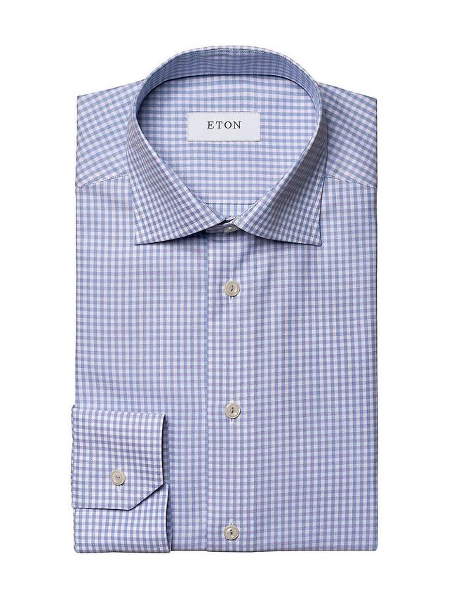 Eton Slim Fit Check Dress Shirt Product Image