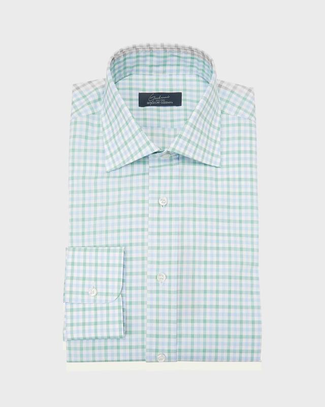 Mens Graph Check Cotton Dress Shirt Product Image