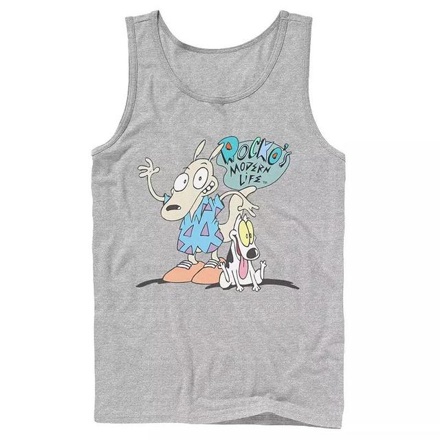 Mens Nickelodeon Rockos Modern Life Show Intro Tank Top Product Image