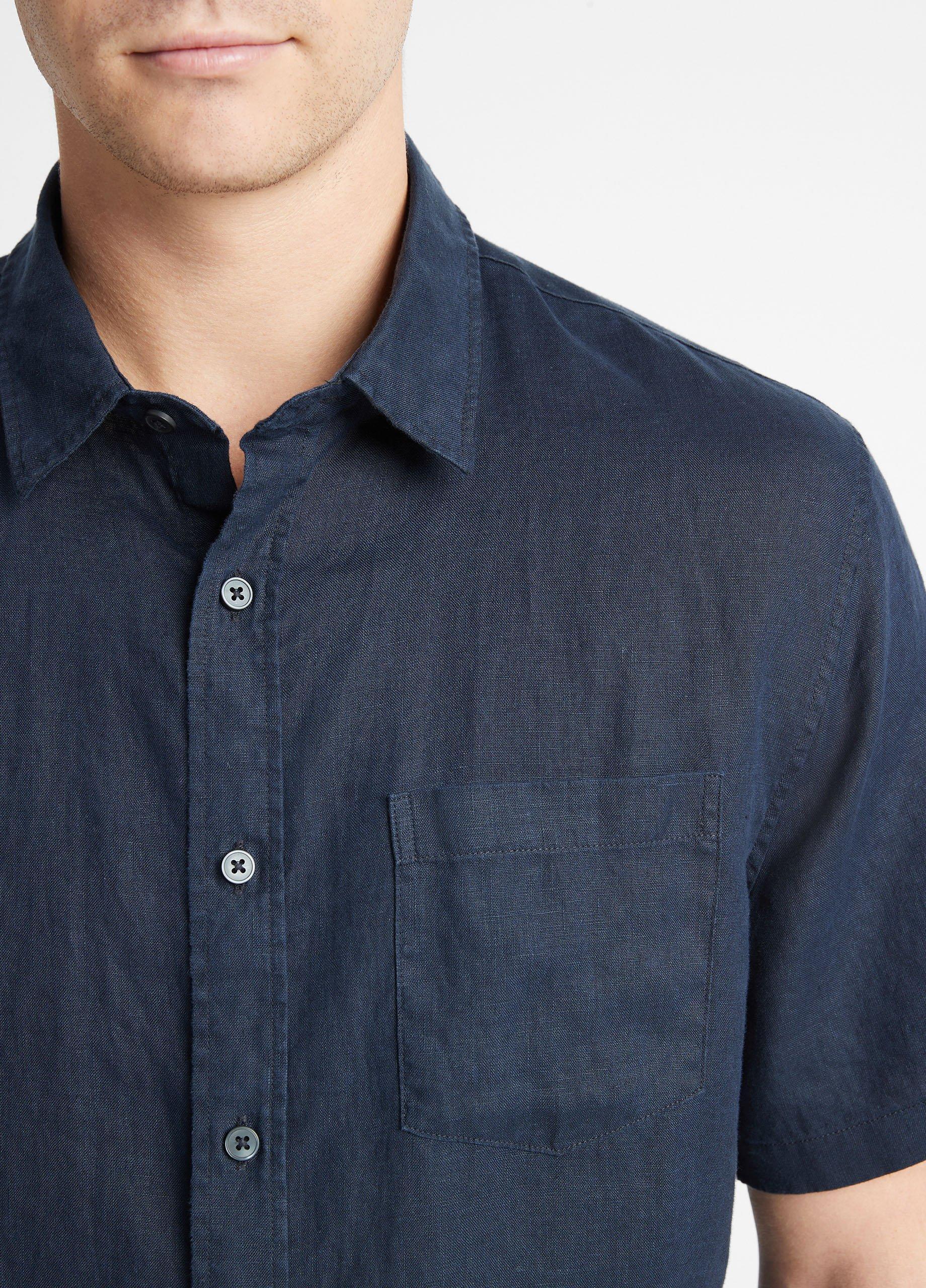 Linen Short-Sleeve Shirt Product Image