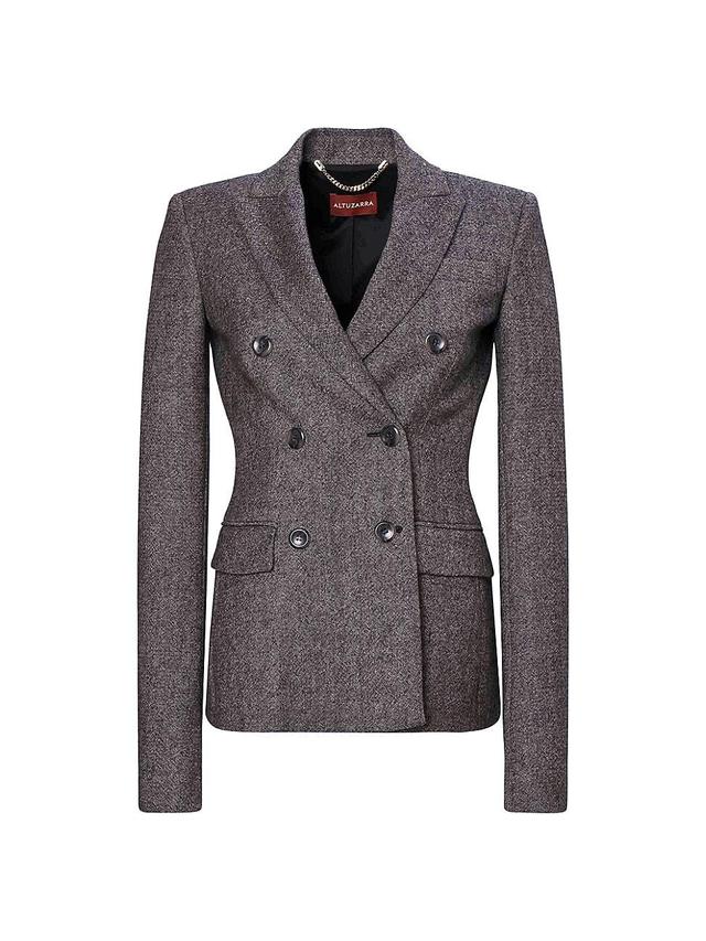 Womens Indiana Double-Breasted Wool Jacket Product Image