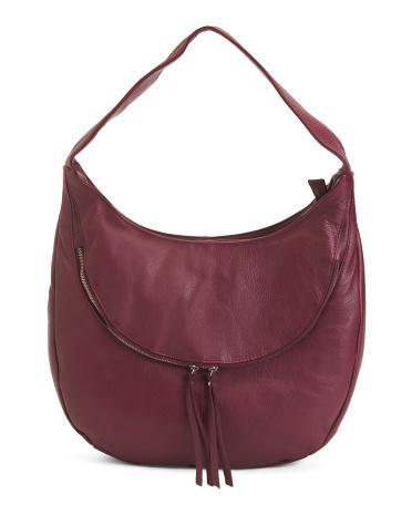 Leather Medium Half Moon Hobo for Women Product Image