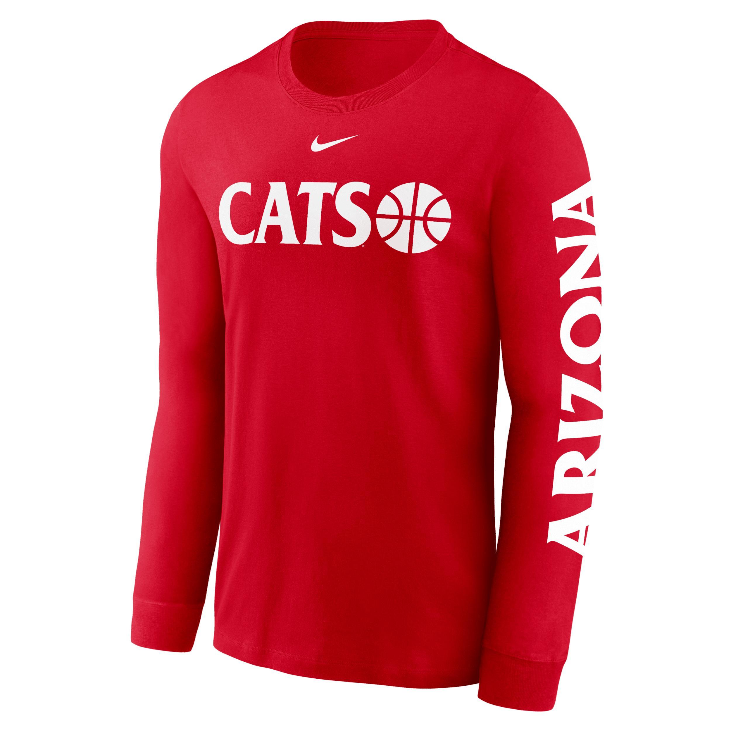 Arizona Wildcats Basketball Icon Nike Mens College Long-Sleeve T-Shirt Product Image