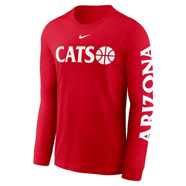 Arizona Wildcats Basketball Icon Nike Mens College Long-Sleeve T-Shirt Product Image