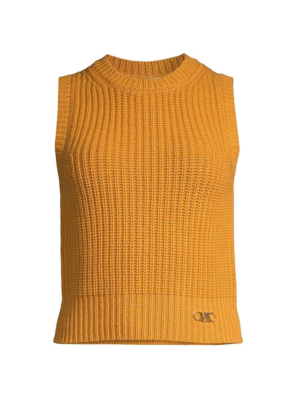 Womens Wool-Blend Sleeveless Sweater Product Image