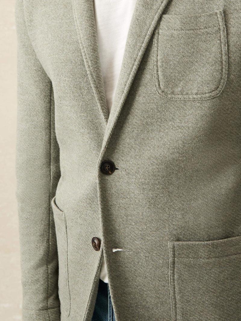 Inlet Knit Blazer - Olive Brush Melange Product Image