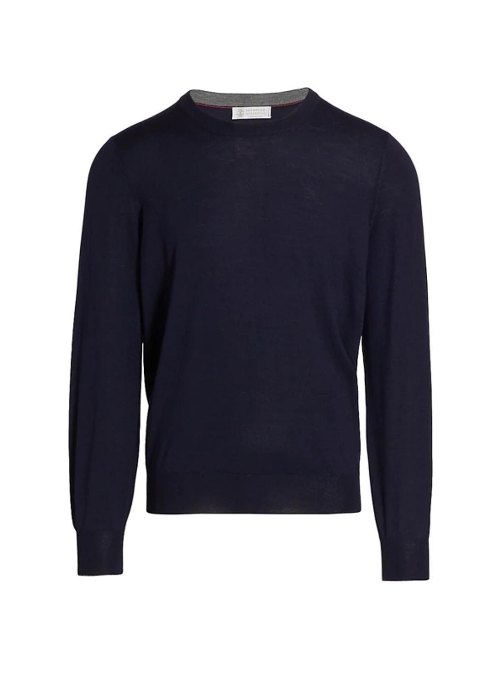 English Rib Knit Sweater In Navy Product Image