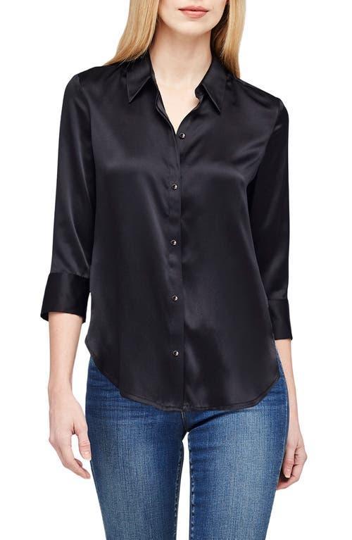 Womens Dani Three-Quarter Sleeve Silk Blouse - Petal - Size Medium Product Image