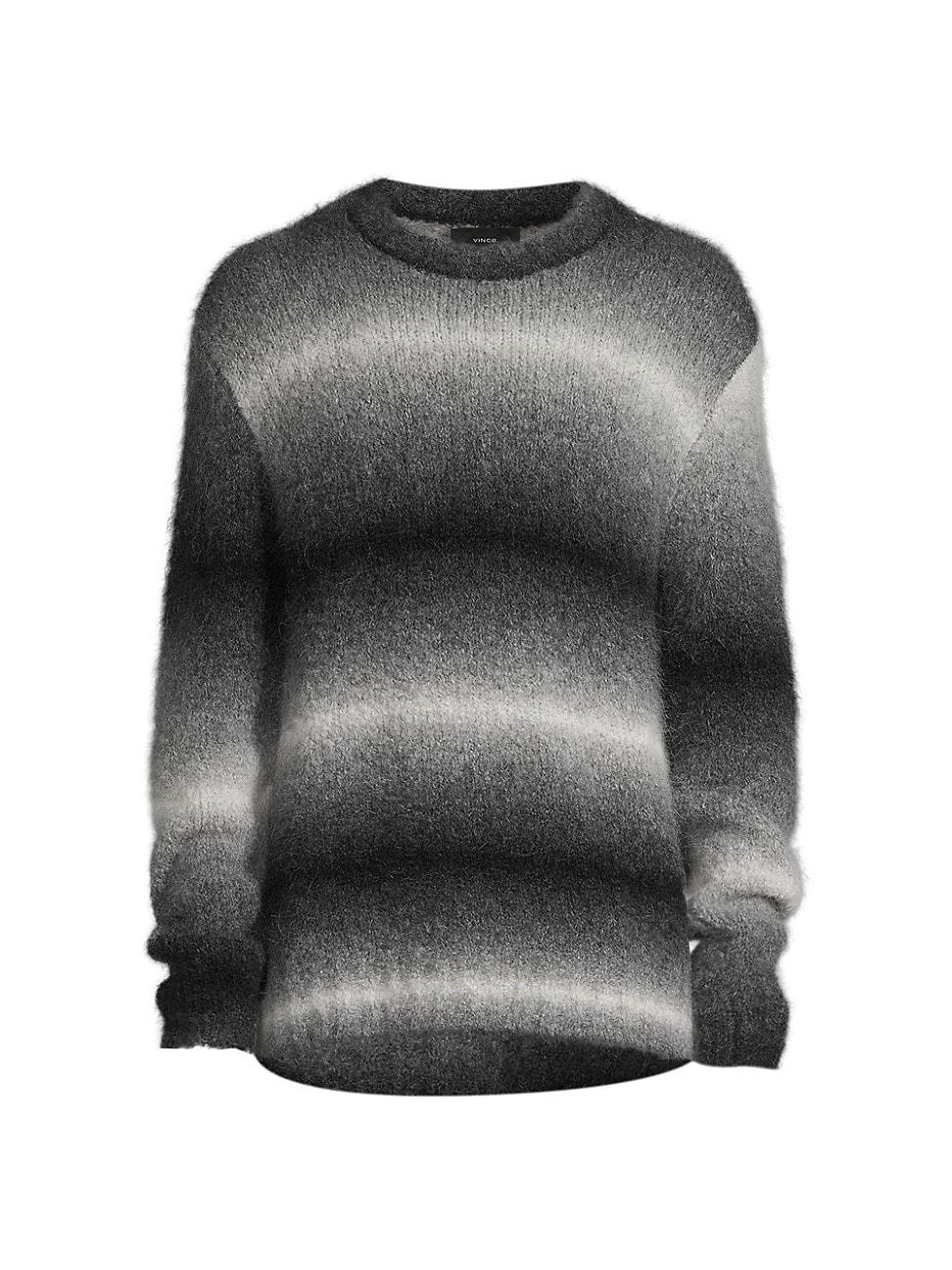 Mens Ombr Alpaca Hair Crewneck Sweater Product Image