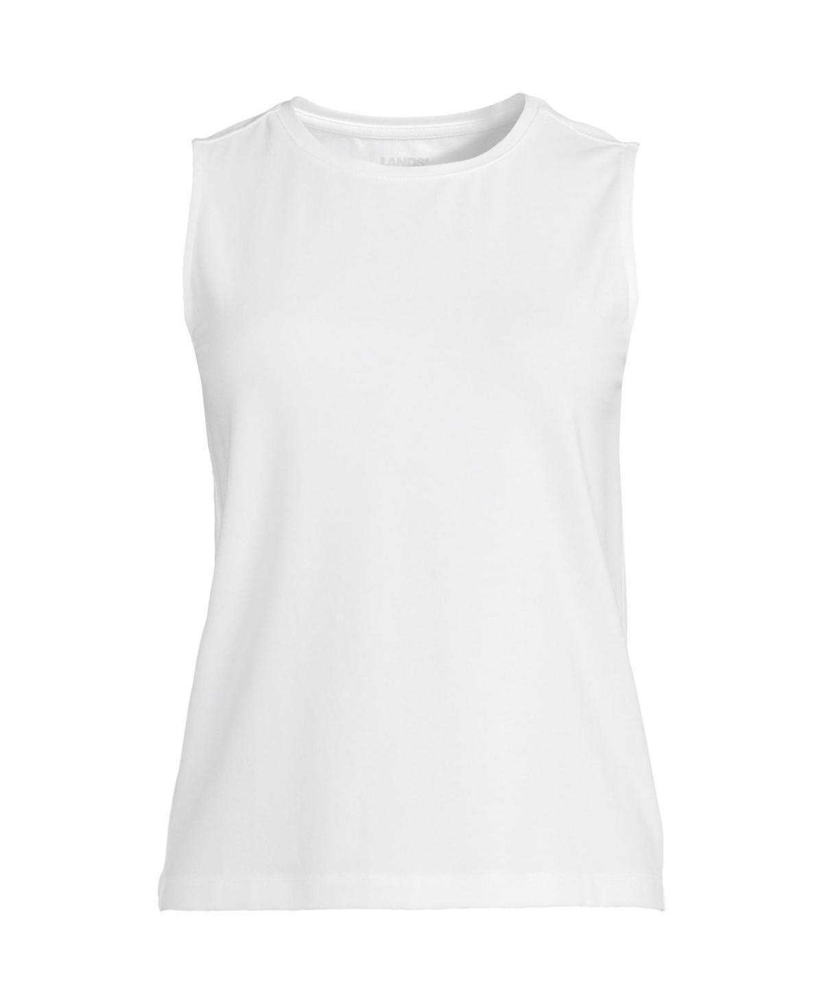 Womens Lands End Lightweight Jersey Tank Top Product Image