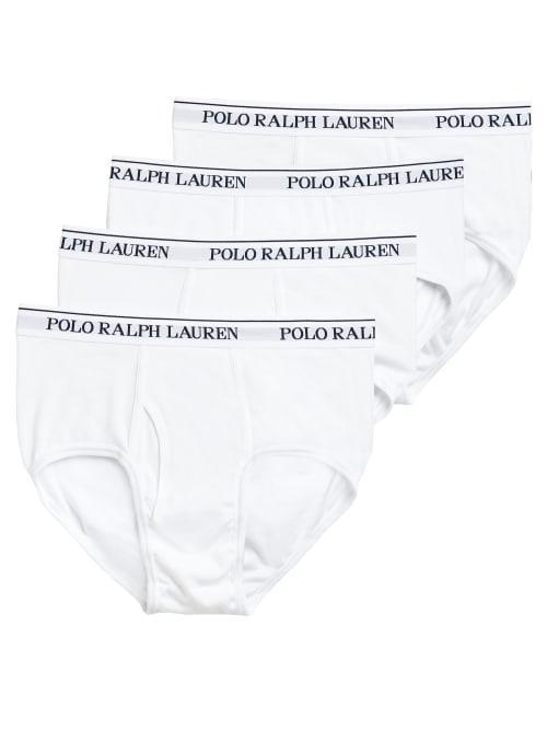 Polo Ralph Lauren Cotton Logo Waistband Briefs, Pack of 4 Product Image