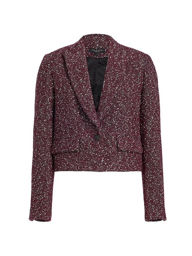 Womens Valerie Tweed Crop Blazer Product Image