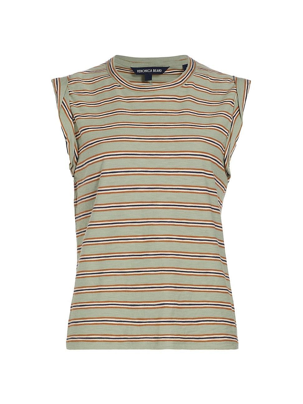 Veronica Beard Dree Stripe Muscle Tee Product Image