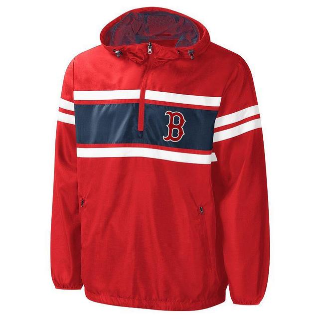 Mens G-III Sports by Carl Banks Boston Sox Game Score Half-Zip Windbreaker Product Image