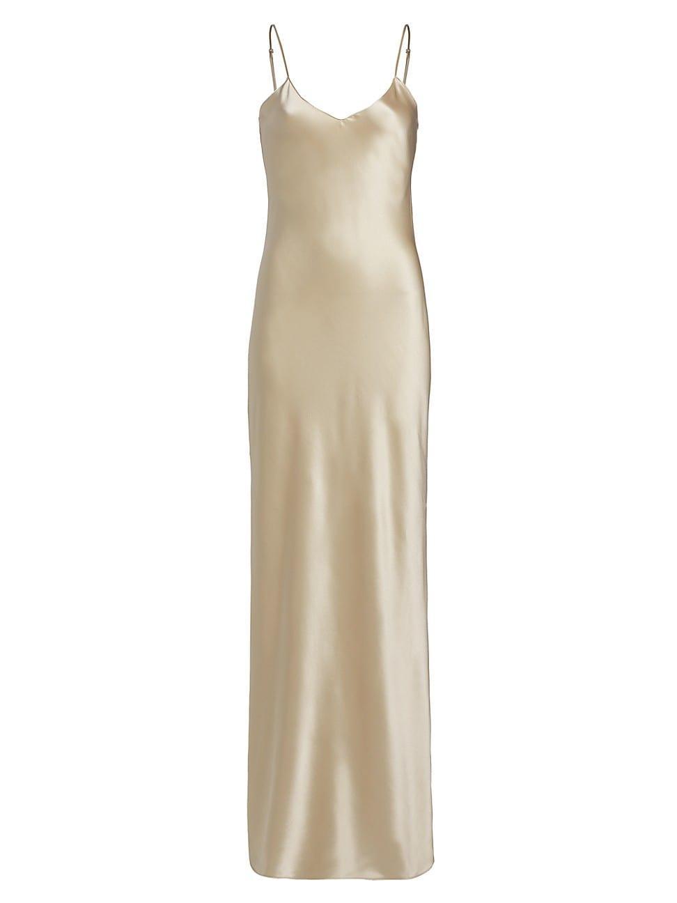 NILI LOTAN Cami Gown Metallic Gold. (also in ). Product Image