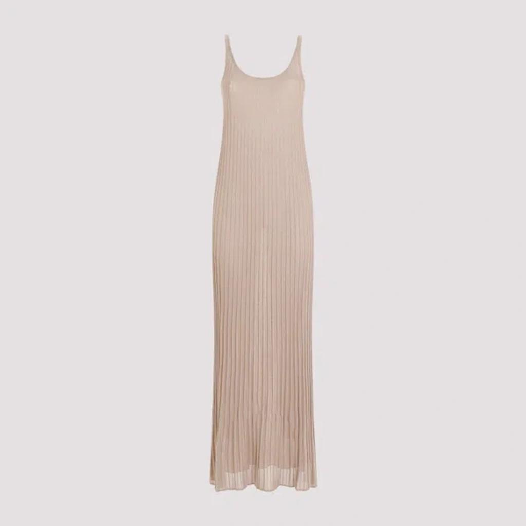 Maxi Knit Lurex Dress In Rit In Gold Product Image