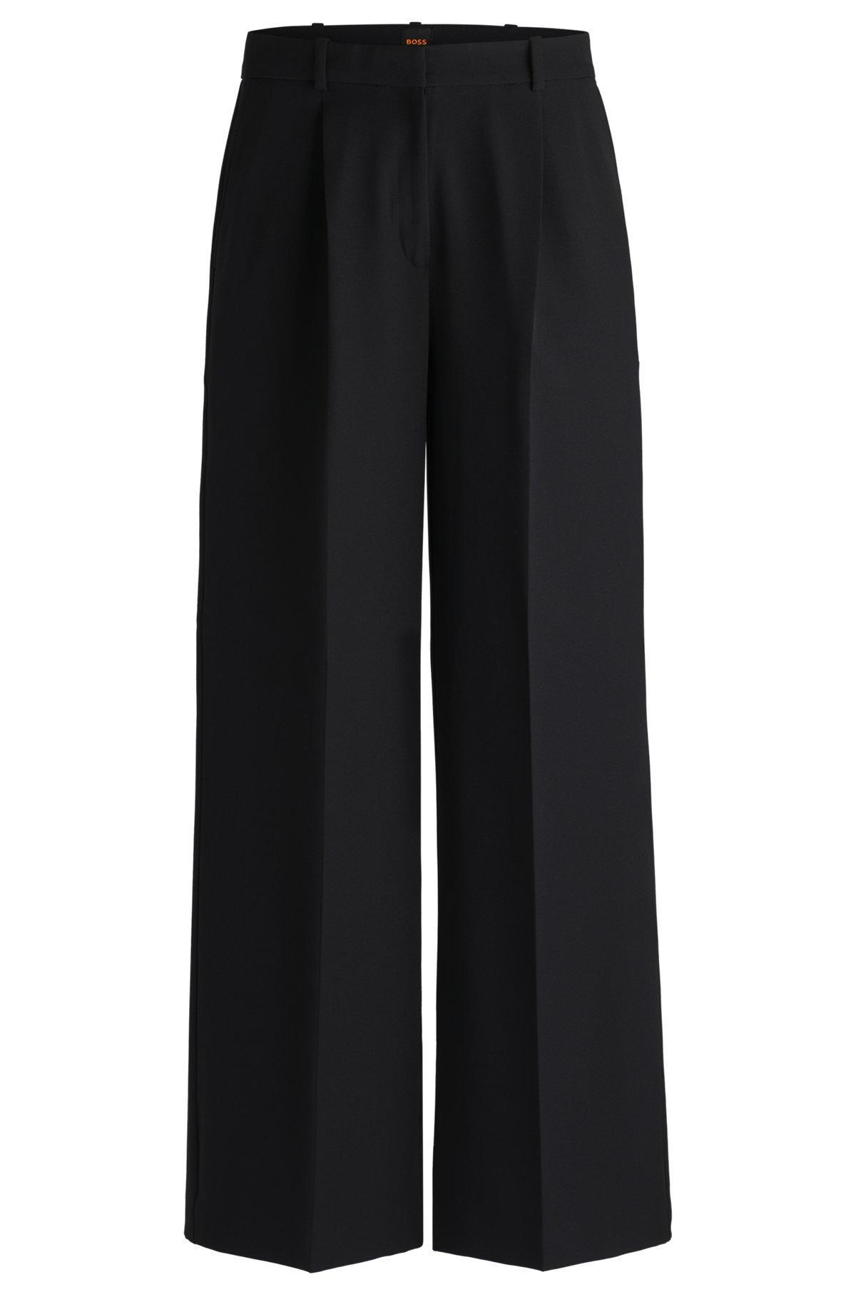 Boot-leg trousers in stretch fabric Product Image