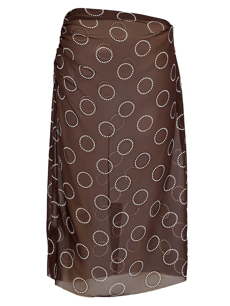 Womens Printed Georgette Skirt Product Image